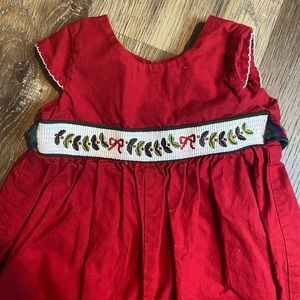 Christmas Holiday Smocked Romper